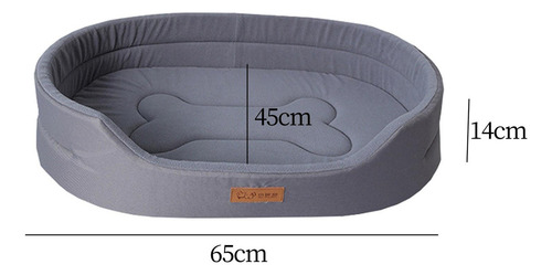 Fs Cama Ovalada Para Cachorros, Cama Lavable Para Gris L