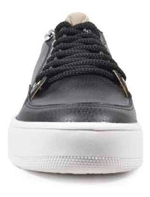 Imagen 3 de 8 de Zapatillas De Mujer De Cuero Cordones Argos - Ferraro