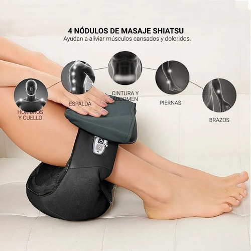 Imagen 4 de 10 de Masajeador Cuello & Espalda Calor Cervical Lumbar Hombros Lh