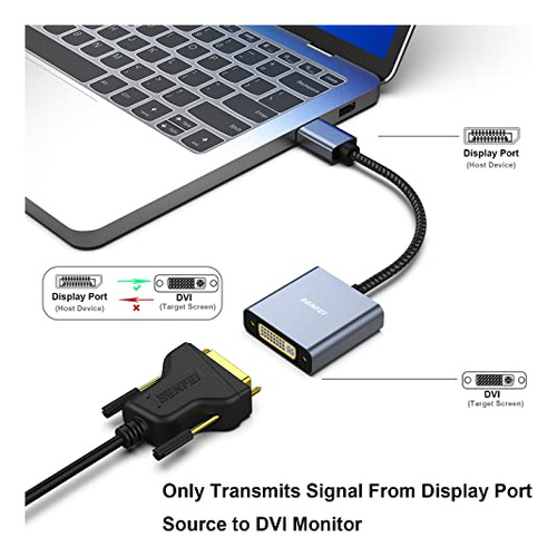 Adaptador Displayport A Dvi, Benfei - Compatible Lenovo
