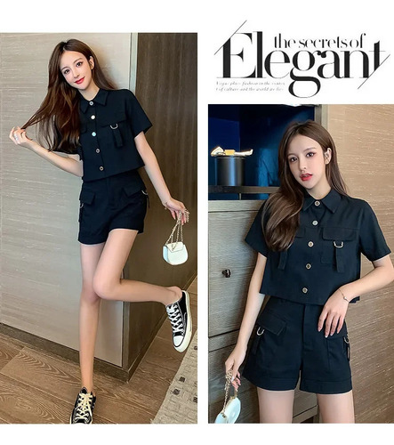 Conjunto De Ropa De Trabajo De Estilo Coreano Para Mujer: Ch