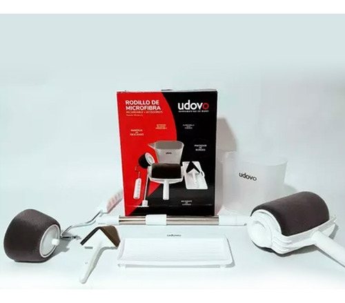 Rodillo Microfibra Recargable Kit Fácil + Accesorios Udovo