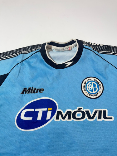 Camiseta Belgrano Cordoba Mitre Titular 2000 Utileria #7 (Usado)