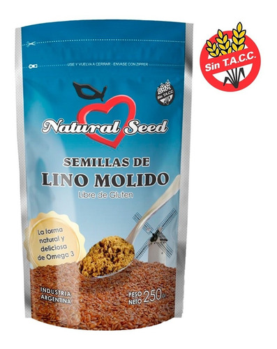 Semilla De Lino Molido X 250 G | Natural Seed | Sin Tacc