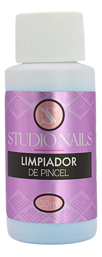 Líquido Limpiador Pinceles 30ml, Uñas Acrílico. Studio Nails