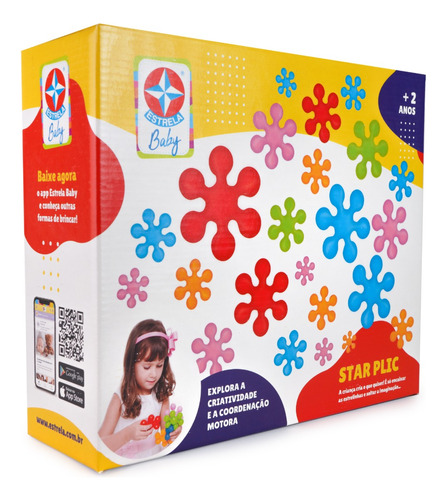 Brinquedo Star Plic Multicor Estrela Baby Cor Colorido