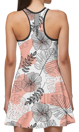 Imagem 2 de 6 de Vestido Beach Tennis C/ Shorts Branco Floral Beachwear