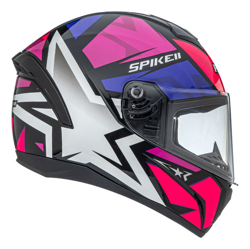 Capacete Spike Peels Feminino Cor Rosa Com Pink