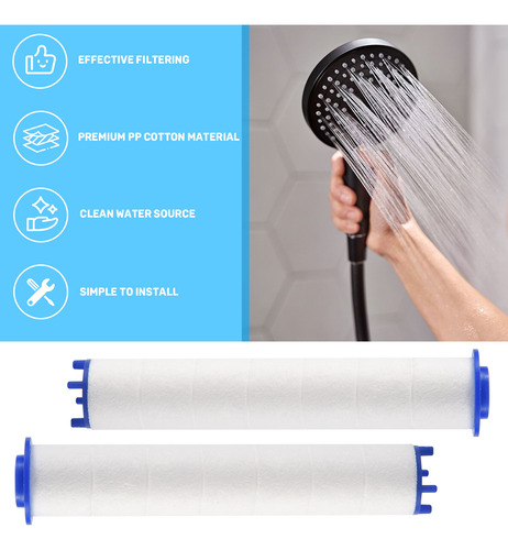 6 Unidades De Filtro De Ducha De Agua Portátil De Alta Presi