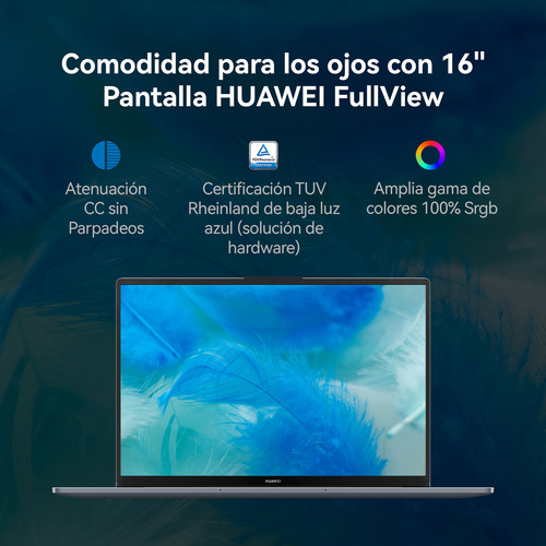 Notebook Huawei Matebook D16 Core I5 16gb Ram +1tb Ssd Gris