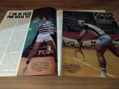 (ar843) Guillermo Vilas * Clippings Revista 4 Pgs * 1979