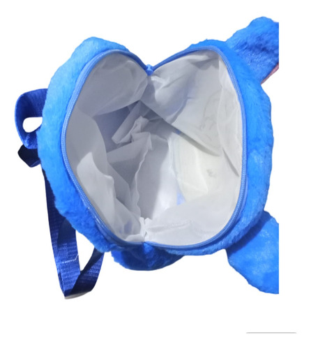 Mochila Personaje Stitch Color Azul De Gran Capacidad Stitch Azul Liso