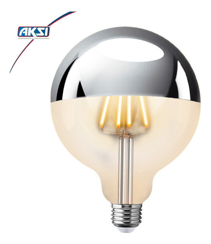 Foco incandescente Aksi 122115 Globo color ámbar