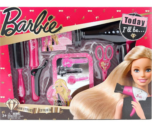 Barbie Set De Peluqueria 10 Pcs Barbie Orginal Para Niñas