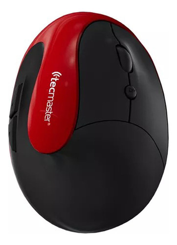 Mouse Ergonomico Inalambrico Recargable Rojo Tm-100545