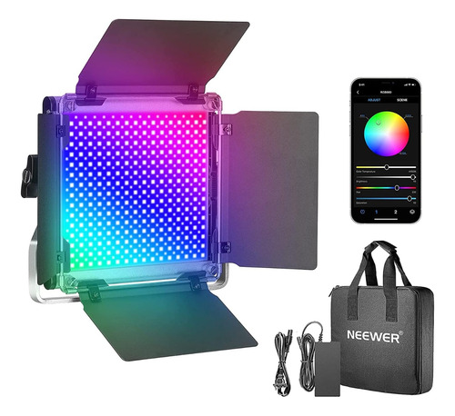 Neewer 660 Rgb Pro Lampara Led Con Bluetooth Color Ajustable