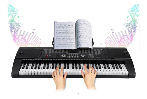 Imagen 6 de 7 de Teclado musical Meike MK-2089 61 teclas negro