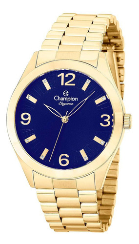 Relógio Feminino Elegance Champion Dourado - Cn25216a