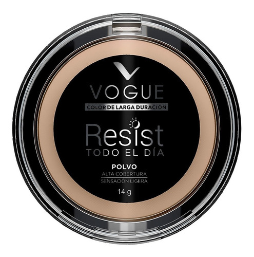 Maquillaje Polvo Compacto Resist Glamour Contenido 14g Vogue