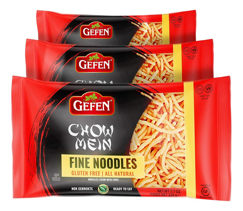Fideos Finos Chow Mein Sin Gluten, 8 Oz (paquete De 3) Listo