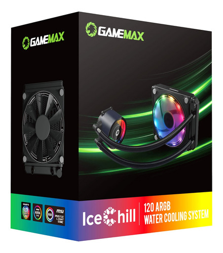 Water Cooler Argb 1-fan Gamemax Ice Chill 120 +contr Remoto LED [Memorias RAM