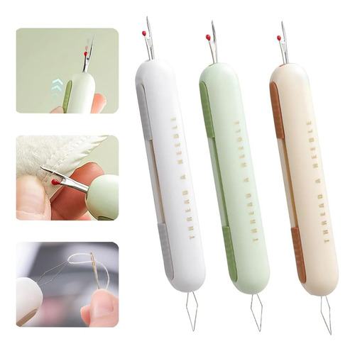 Kit De Herramientas: Deshilachador De Costuras Y Hilo, 3pcs