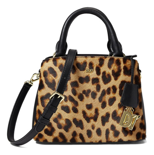 Dkny Satchel Pequeño Leopardo Talla Única