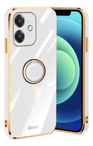 Capa Para Oppo A40 4g Galvanoplastia 6d Anel