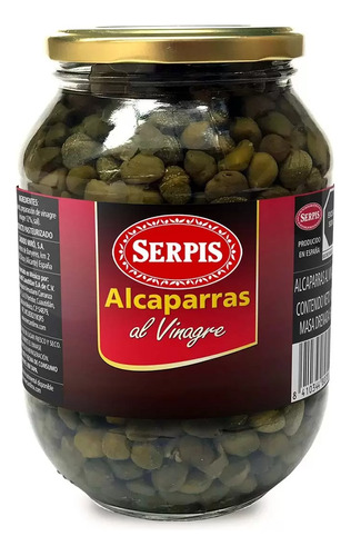 Alcaparras Al Vinagre Serpis Frasco Con 860 G.