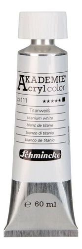 Tinta Acrílica Schmincke Akademie 60ml 111 Titanium White