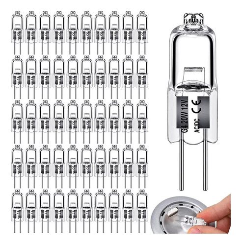 Kit De 50 Bombillas Halógenas G4, 20 W, 12 V, Tipo 2 Pines,