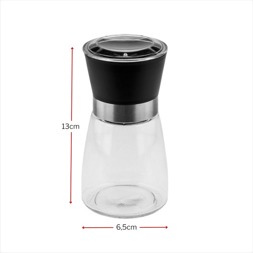 Moedor Manual Sal Pimenta Tempeiros 180ml Mix De Especiarias