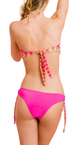 Bikini Teen Adolescente Combinada Corpiño Twist Guaraná 9487