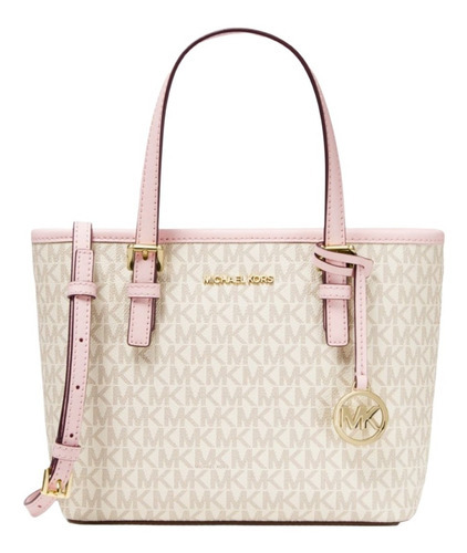 Bolsa Xtra Small Tote Michael Kors Original Vainilla Rosa 