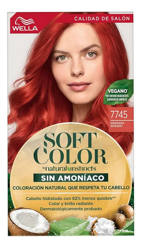 Tinte Soft Color Wella Sin Amoniaco Tono 7745