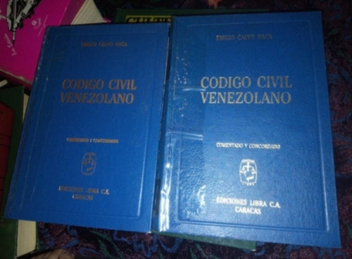 Código Civil Venezolano, Tomo 1 Y 2 Emilio Calva