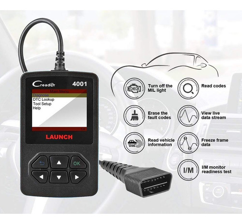 Scanner Automotriz Launch Creader 401 Diagnostico Multimarca