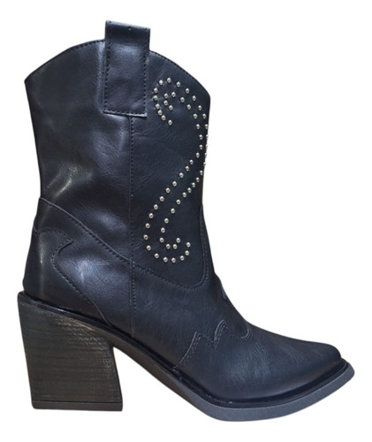 Botas Texanas Mujer Luna Chiara Caña Media Tachitas Gina