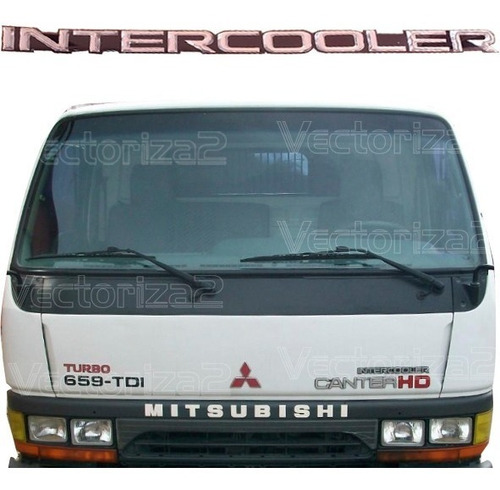 Calcomania Emblema Intercooler Camion Mitsubishi 659 