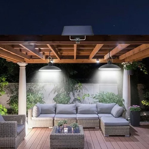 2x Lámpara De Camping Portátil Led Con Energía Solar
