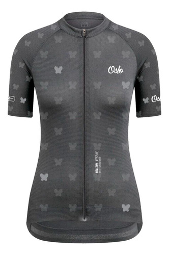 Remera Jersey Dama Ciclismo Manga Corta Ruta Oslo Butterfly