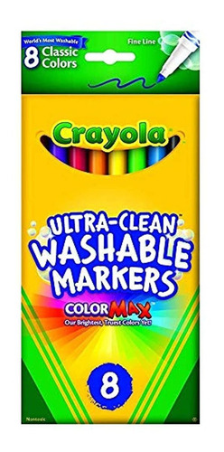 Crayola 58 - 7809 - Thinline Marcador Lavable 8 Count