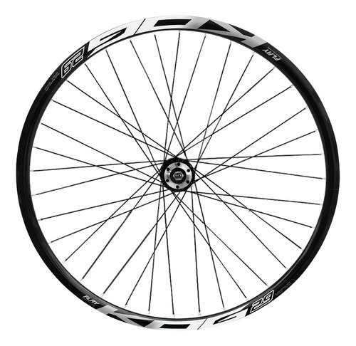 Roda Dianteira Mtb Aro 29 Kog Freios A Disco Raios Zincados Cor Preto/branco