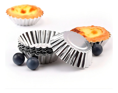 Kit de 6 tartas dulces con forma rizada, base fija profesional