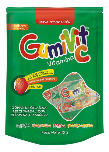 Gumivit Vitamina  C En Gomas  X 6 Sobres