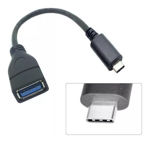 Cabo Otg Tipo C Type C Pendrive Usb 3.1 Adaptador Fêmea