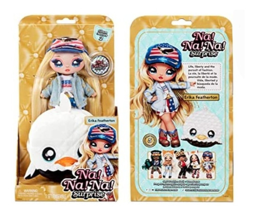 Na Na Na Surprise Glam Serie 2 Muñeca Erika Featherton.