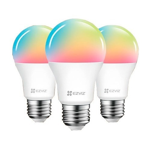 Foco Led Inteligente Wifi Multicolor- Lb1 Ezviz 3 Pack Rgb