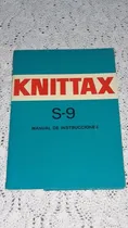 Comprar Antiguo Manual Instrucciones Máquinas De Tejer Knittax S-9