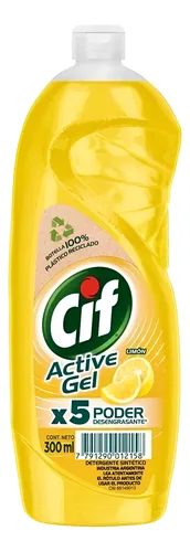 Detergente Cif Bio Active Gel Limón 300ml X 12u - Glas